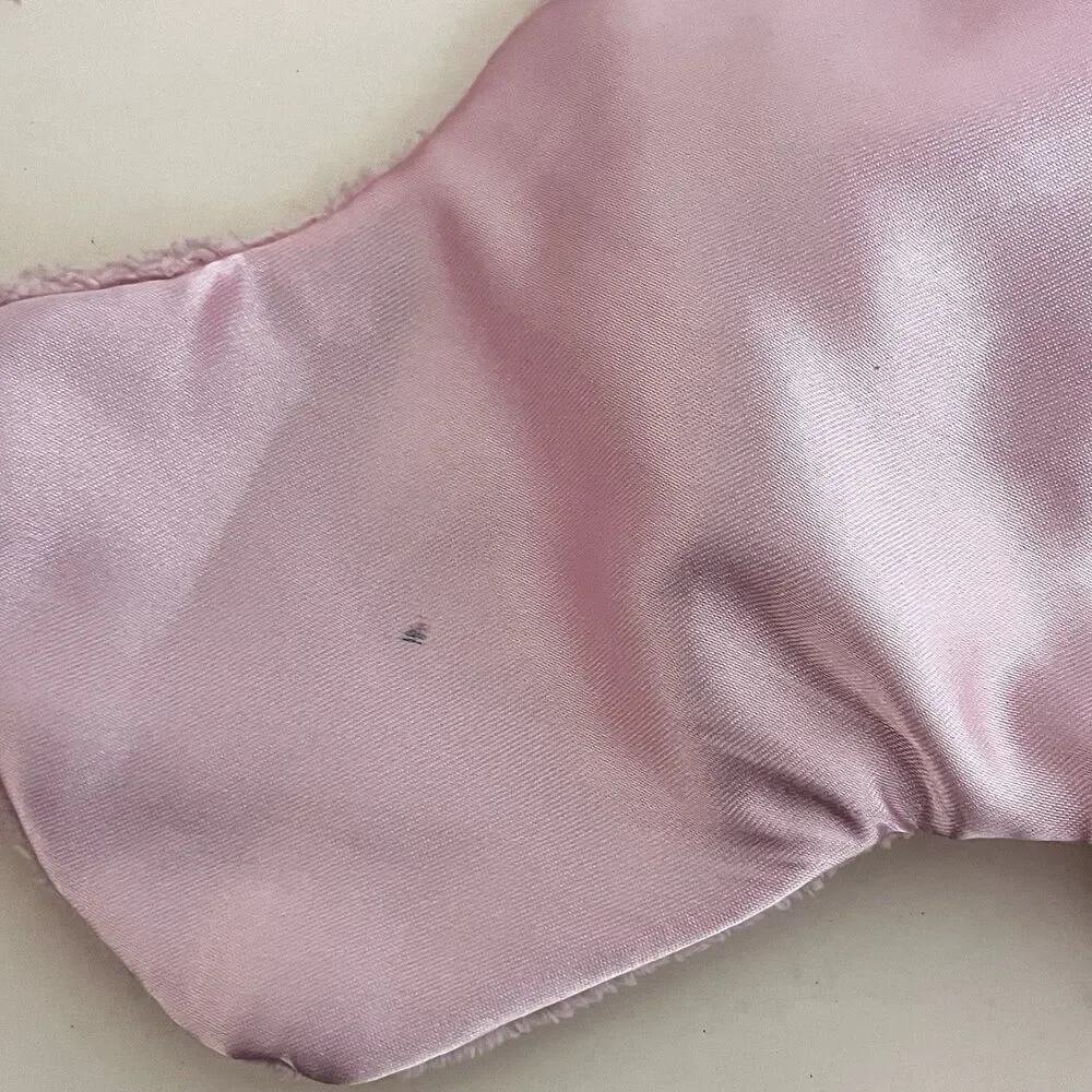 Baby Gund Pink Spunky Huggybuddy Puppy Dog Security Blanket Lovey Satin 6047441